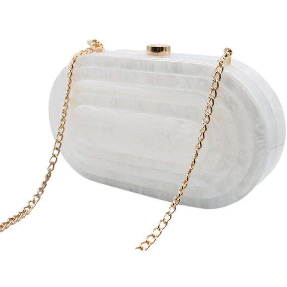 Acrylic evening clutch bag - Picture 4 of 4